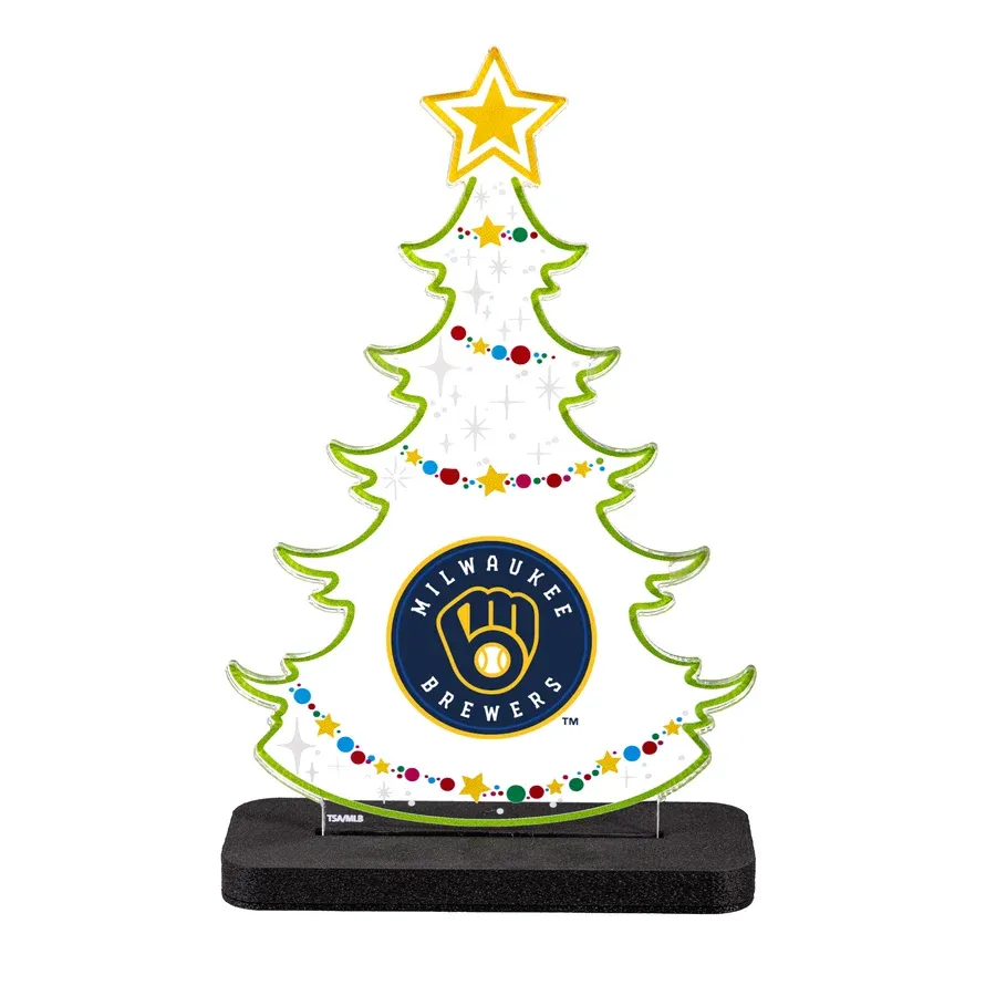 Milwaukee Brewers Holiday Tree Desklite - 10"