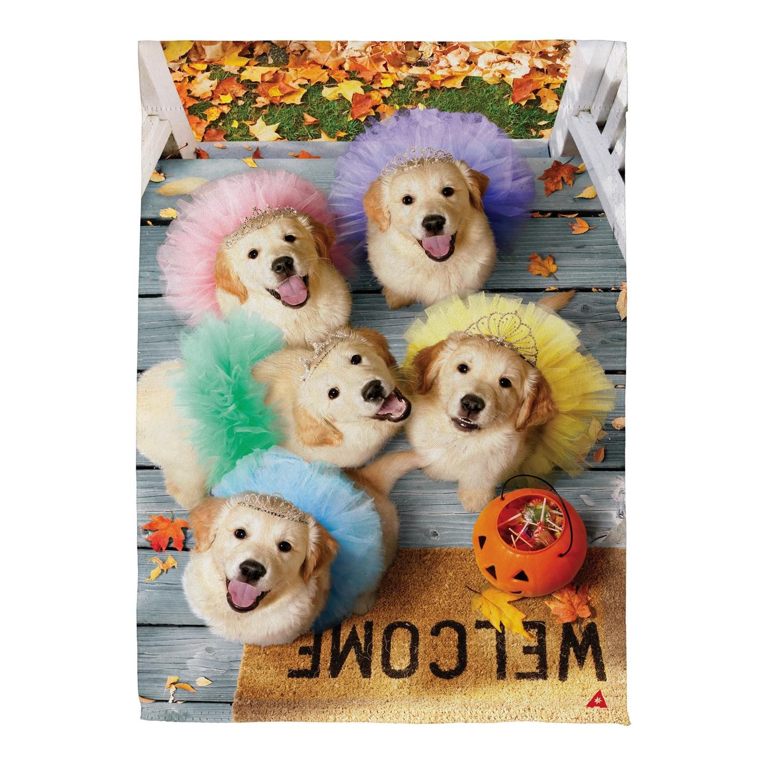 Suede Garden Flag - Pet Central Puppy Ballerinas