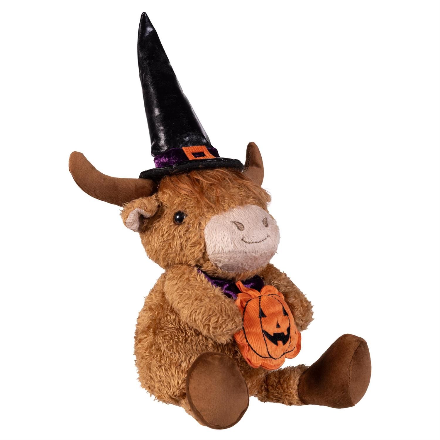 Plush Halloween Highland Cow - 18"