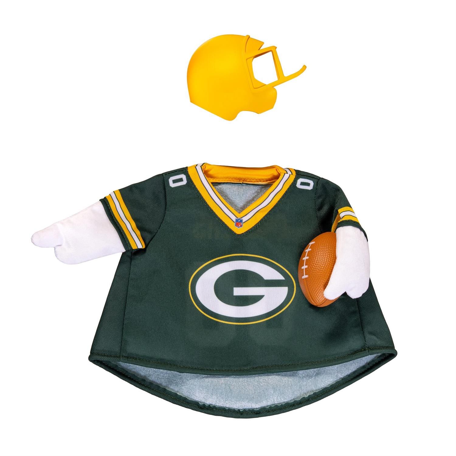 Giddy the Porch Goose Outfit - Green Bay Packers Uniform