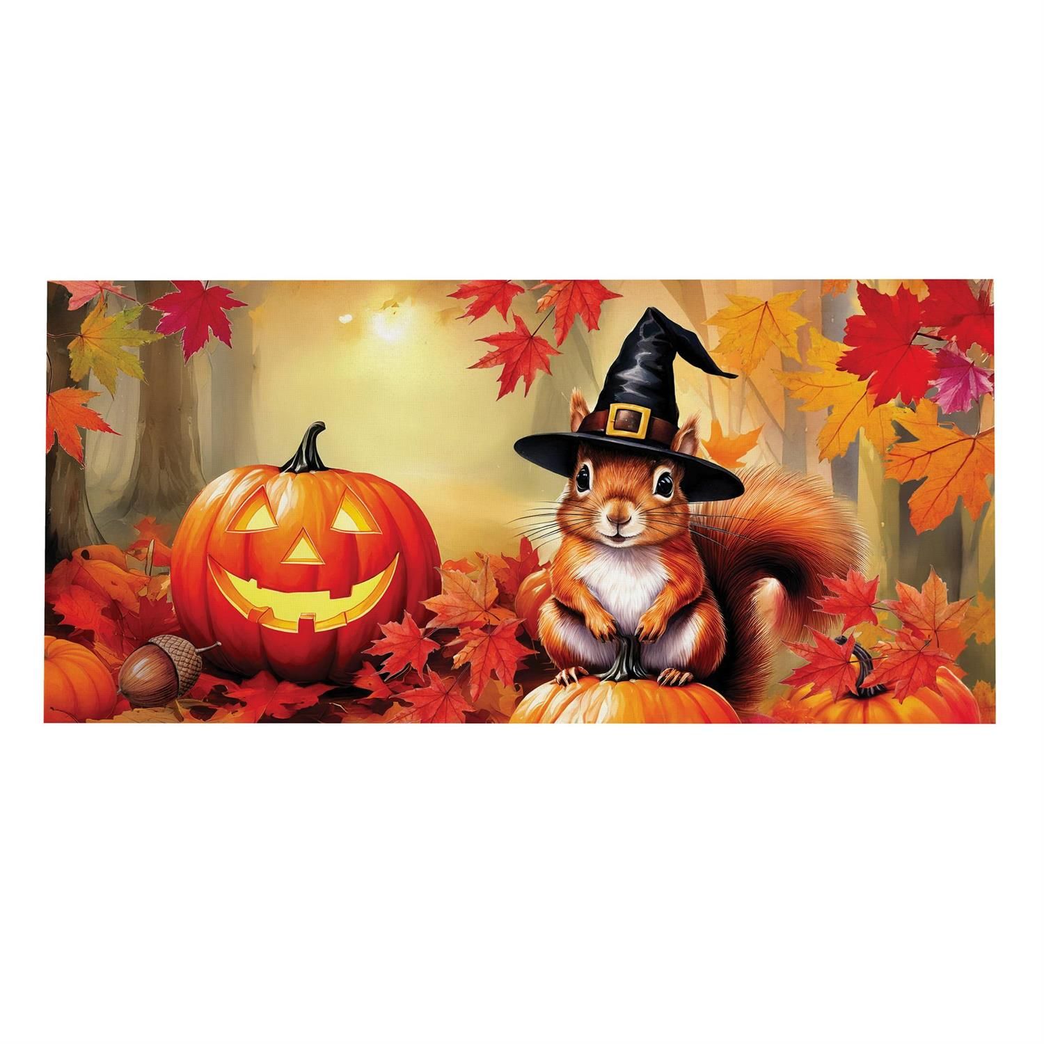 Sassafras Switch Mat - Halloween Squirrel Grove