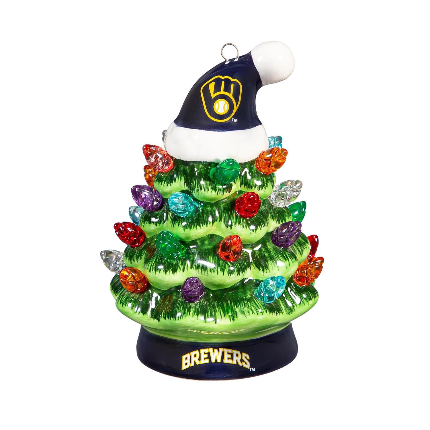 Mini LED Christmas Tree - Milwaukee Brewers