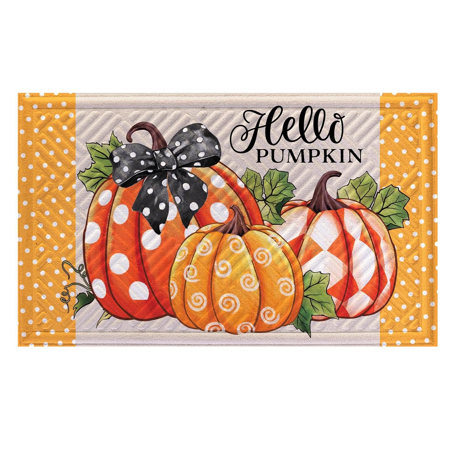 Embossed Mat - Patterned Pumpkins