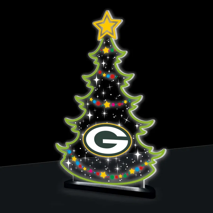Green Bay Packers Holiday Tree Desklite - 10"