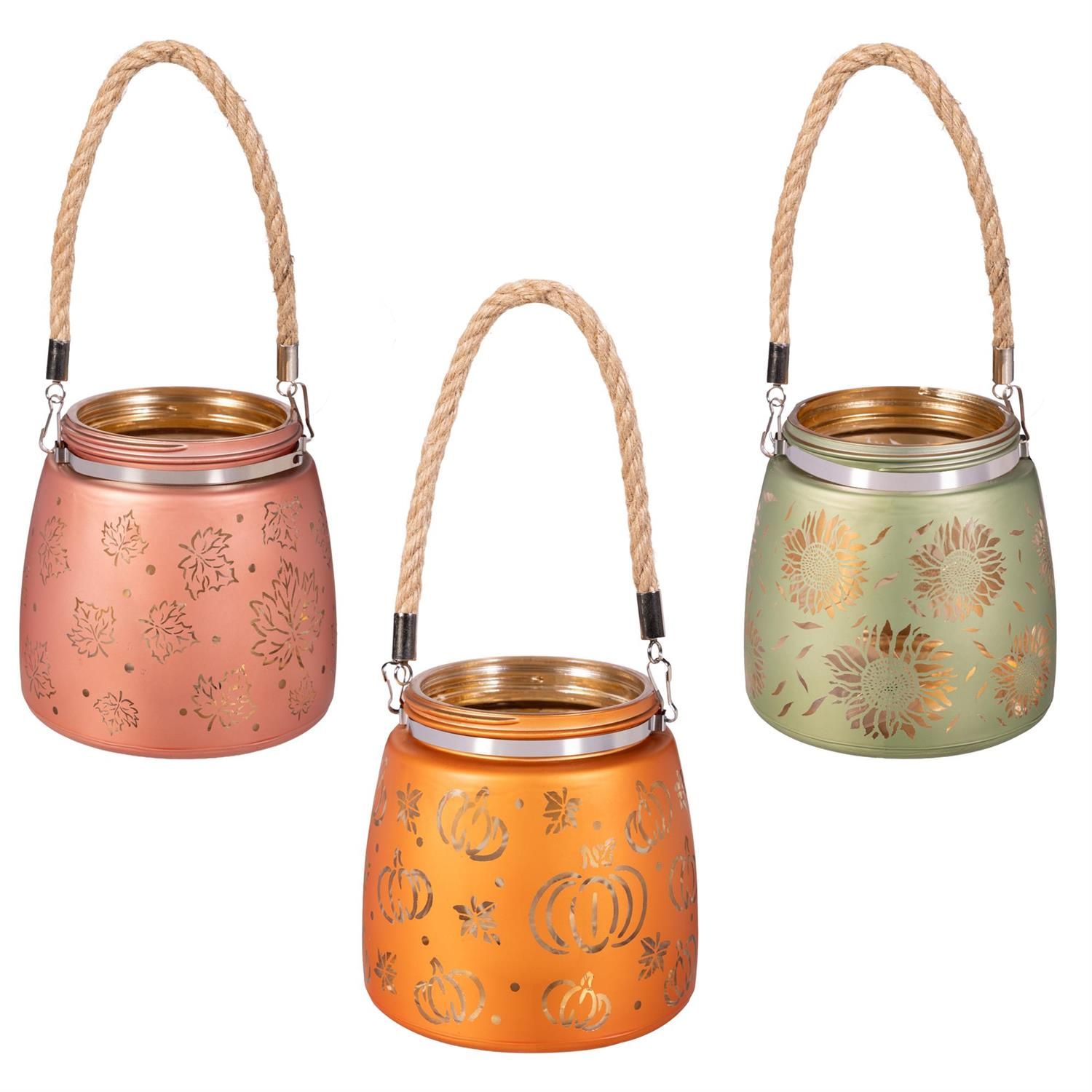LED Decorative Glass Jar - 3 Styles - Sold Individually