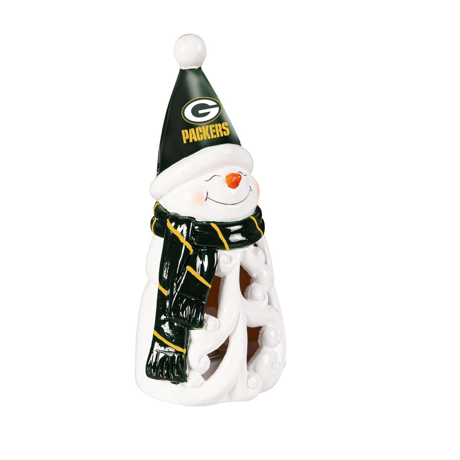 LED Snowman - 8" - Green Bay Packers