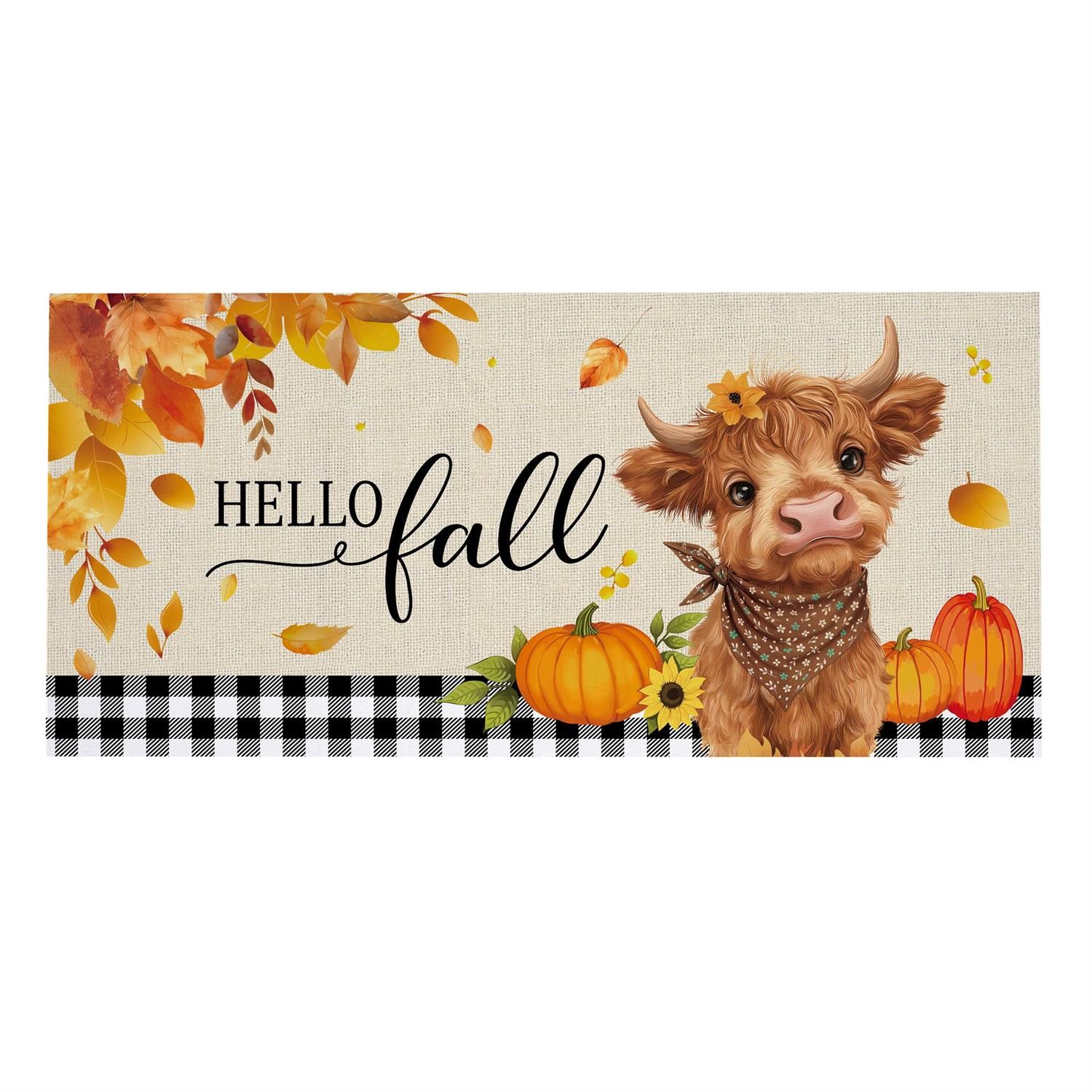 Sassafras Switch Mat - Frankie the Fall Highland Cow