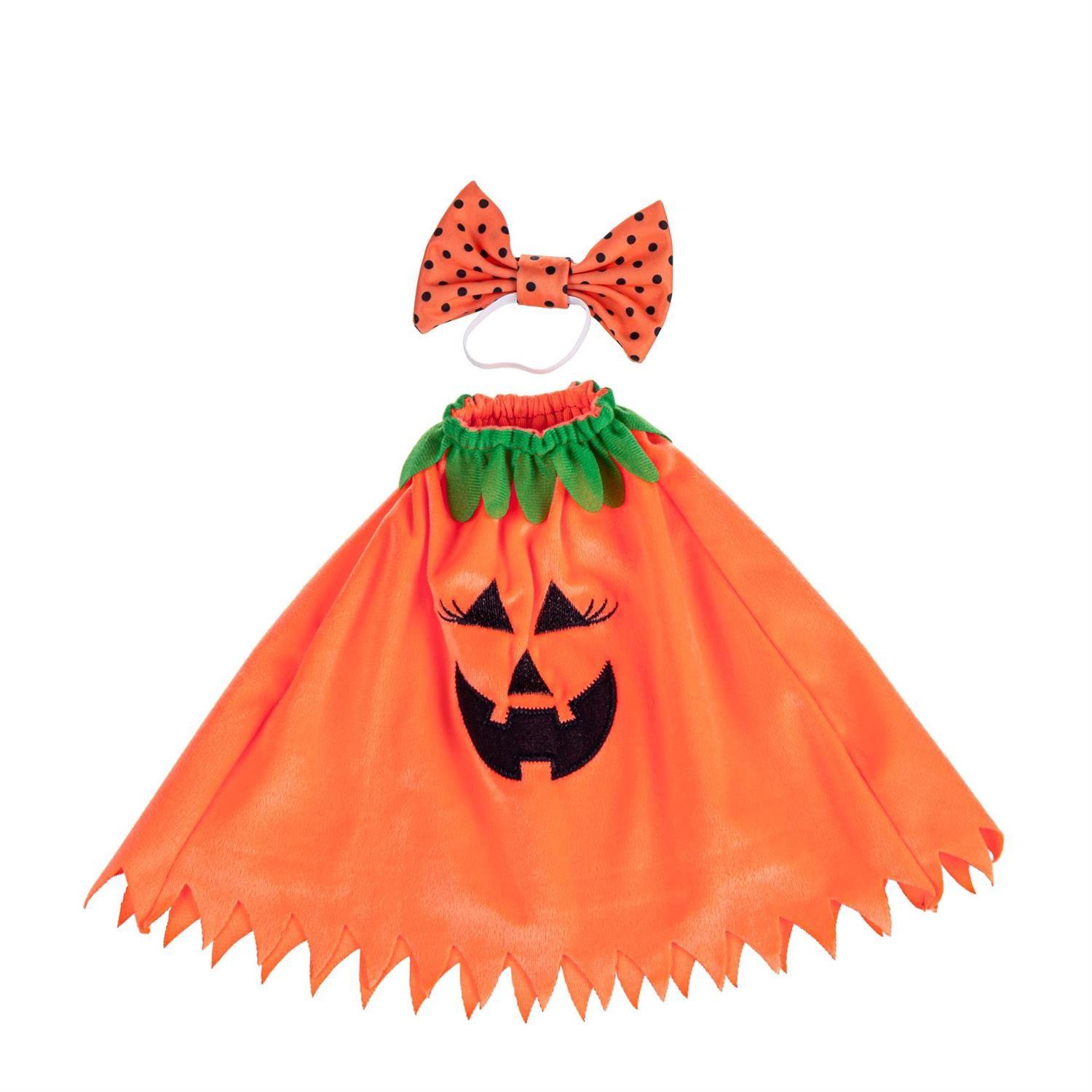 Giddy the Porch Goose Outfit - Pumpkin Poncho