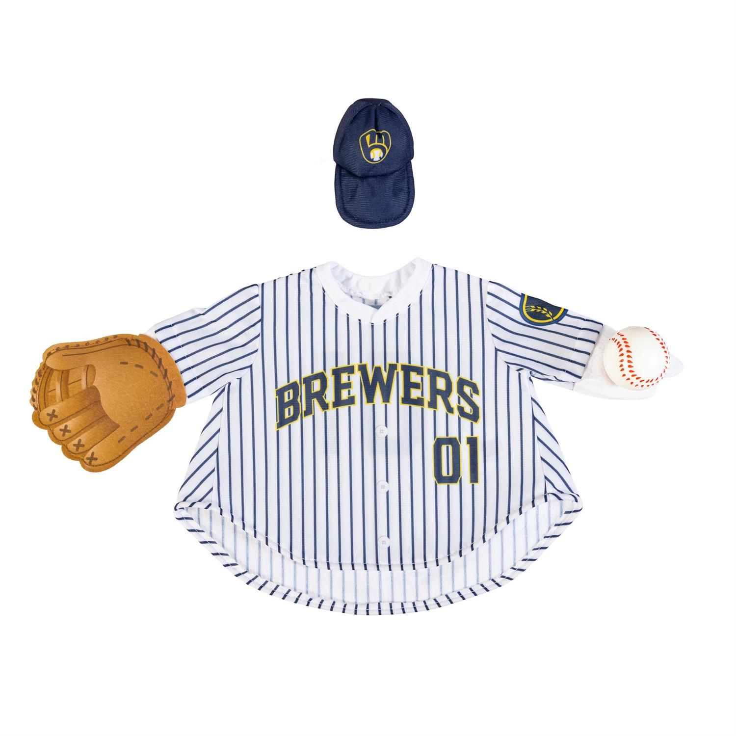 Giddy the Porch Goose Outfit - Milwaukee Brewers Uniform