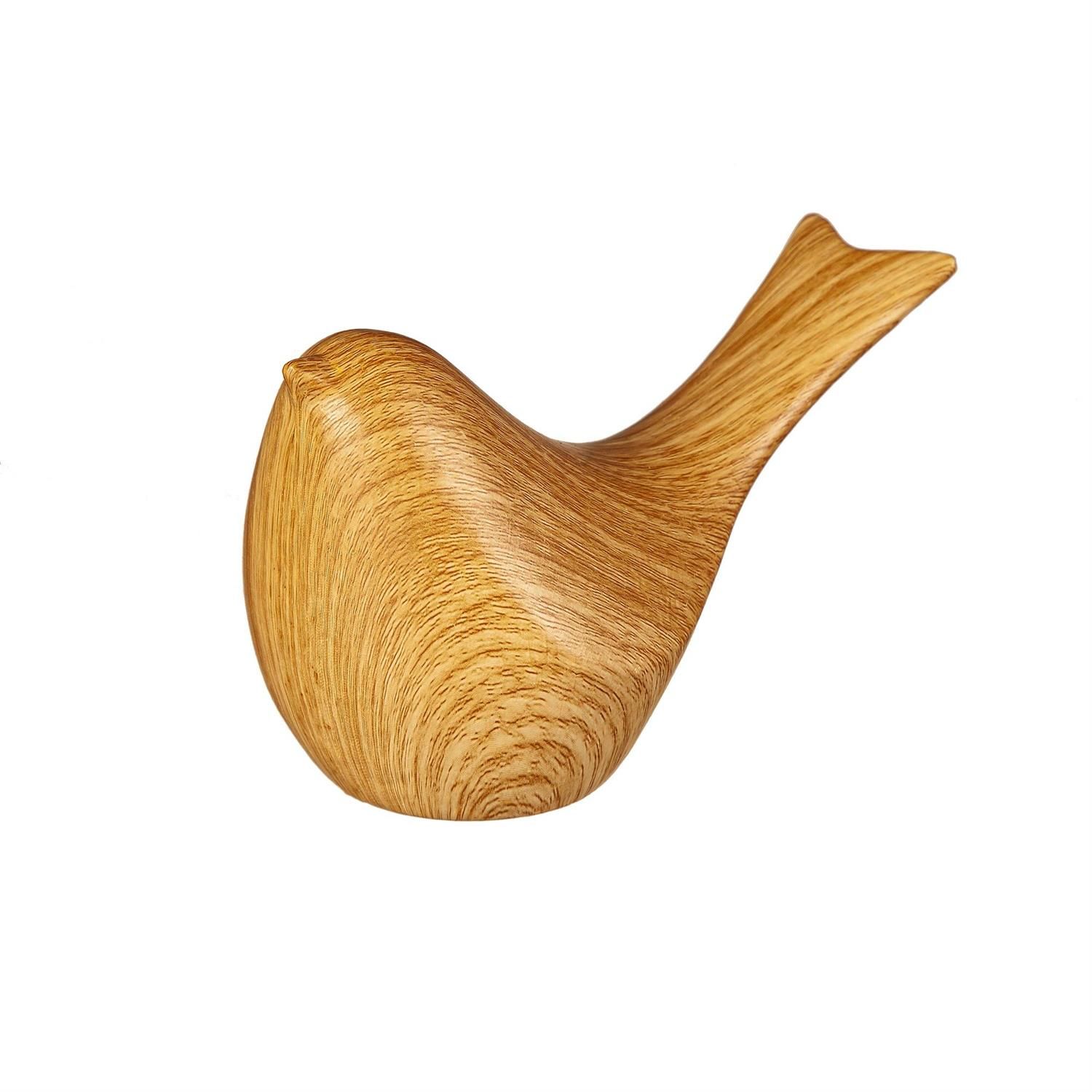 Wood Look Ceramic Bird - 8" - 2 Styles - Sold Individually