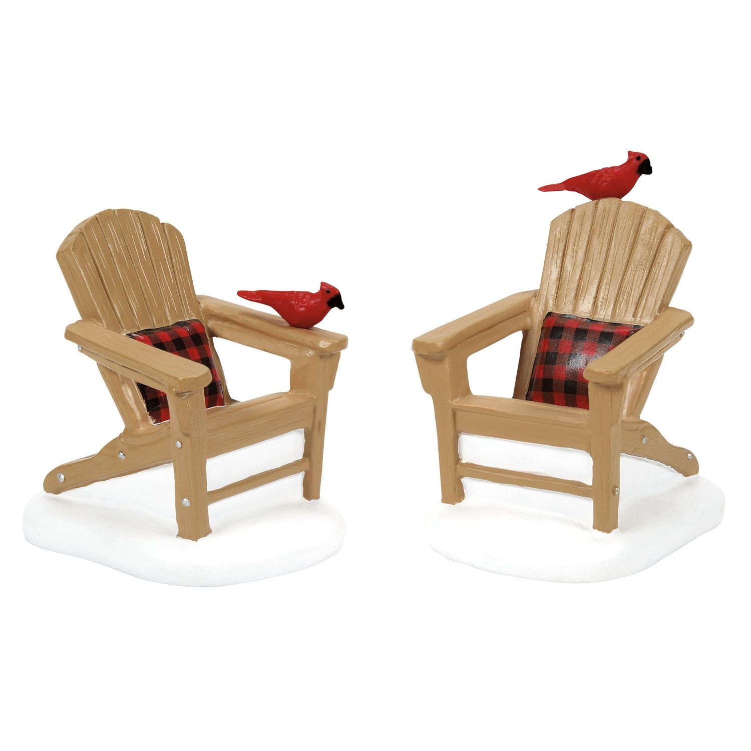 Dept. 56 Snow Village - Best Seats Around Set of 2