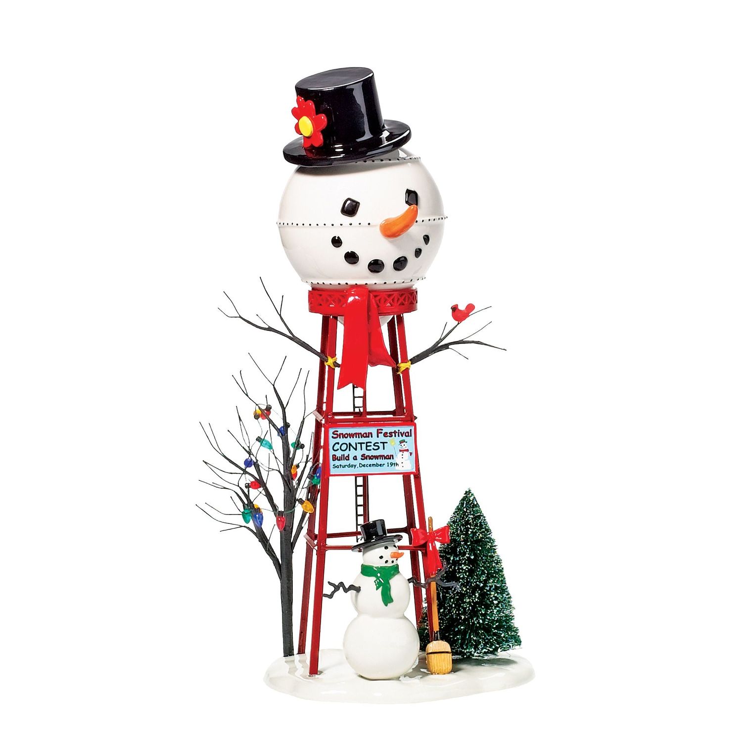 Dept. 56 Snow Village - Snowman Water Tower