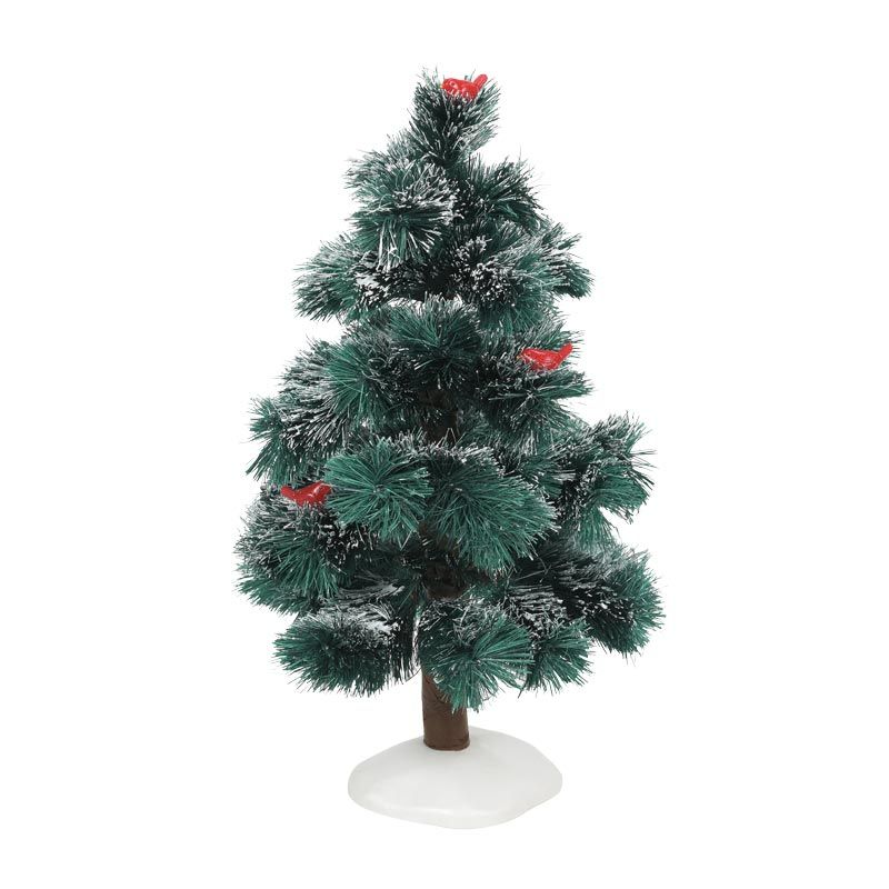 Dept. 56 Snow Village - Cardinal Pine Tree