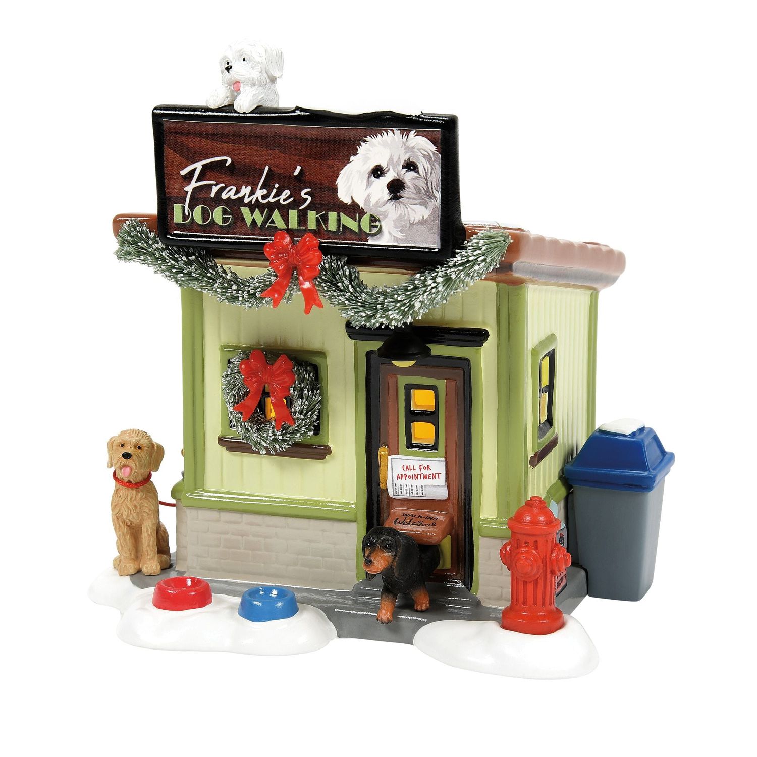 Dept. 56 Snow Village - Frankie's Dog Walking Co