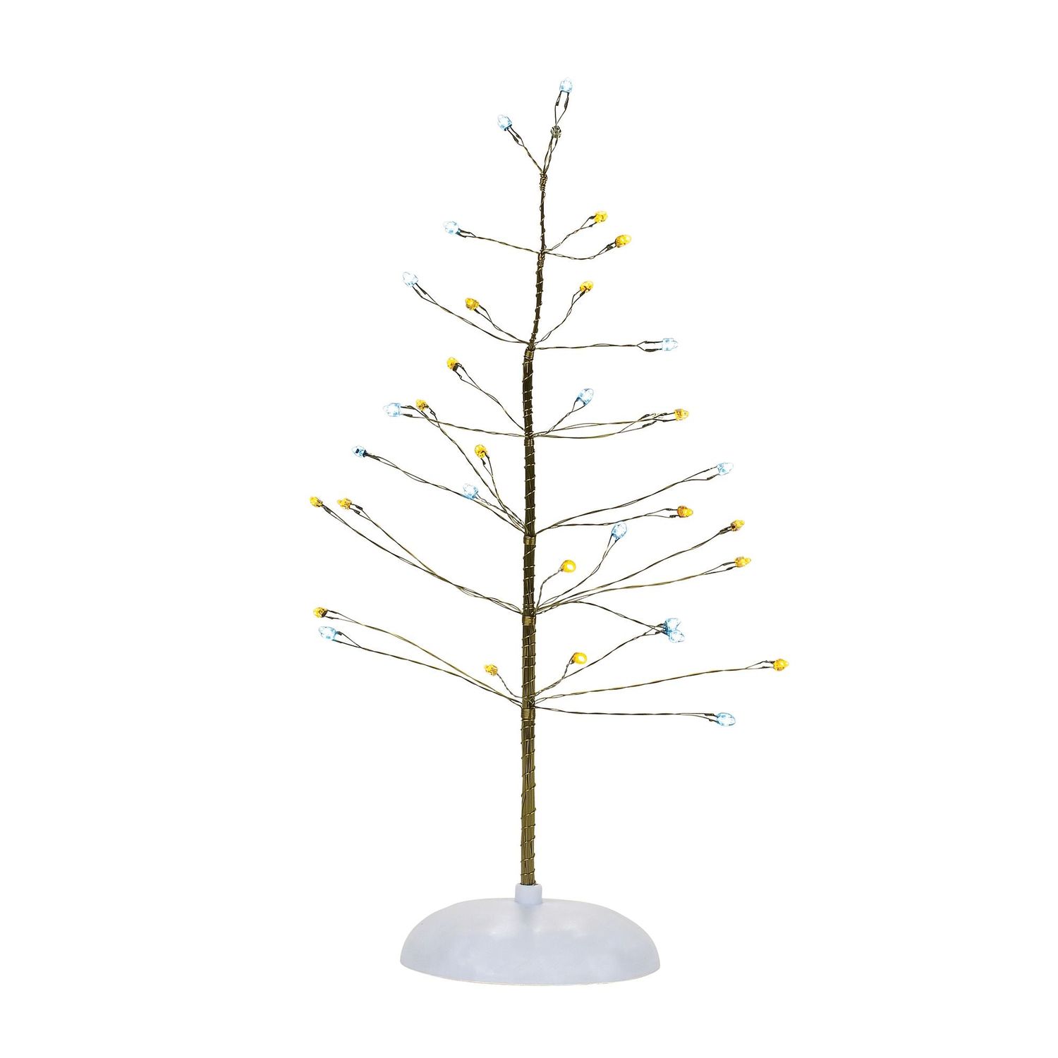 Dept. 56 Snow Village - Twinkle Brite Tree Silver Gold