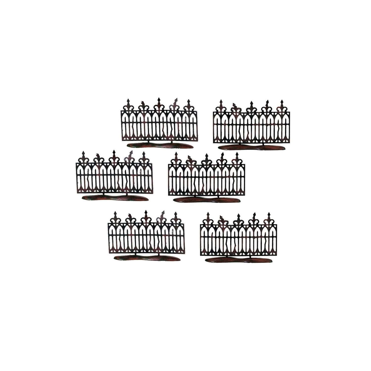 Dept. 56 Halloween Village - Spooky Iron Fence Set of 6