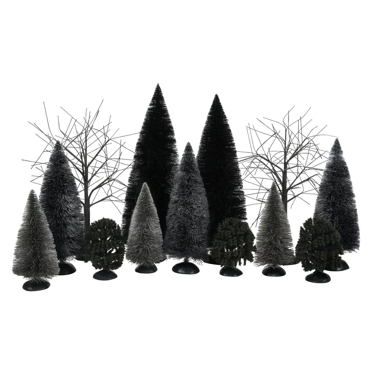 Dept. 56 Halloween Village - Dark Forest Landscape Set of 13