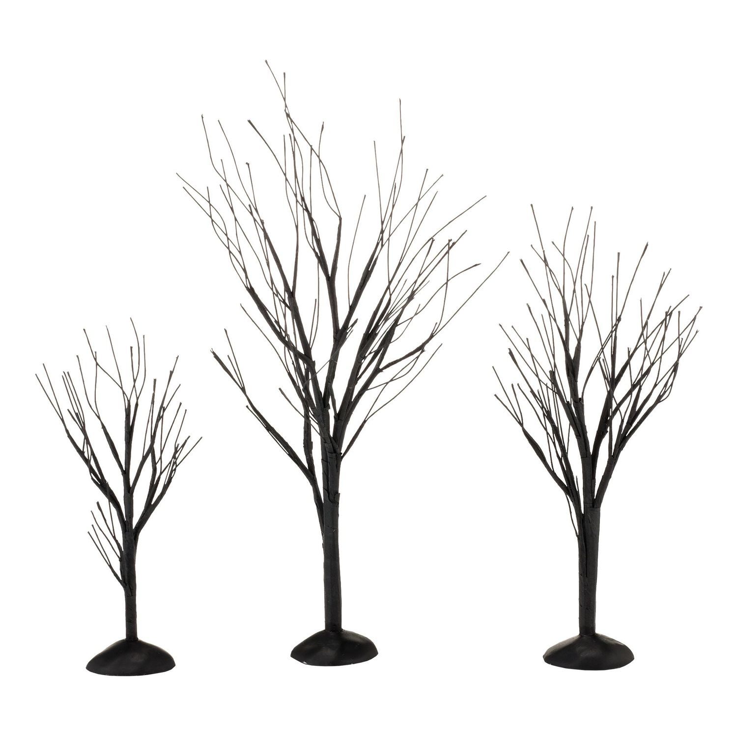 Dept. 56 Halloween Village - Black Bare Branch Trees