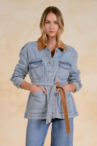 Jean Jacket Collar Front