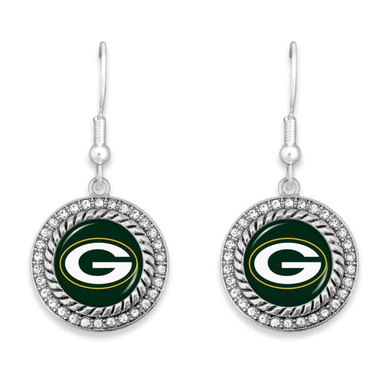 Allie Earrings - Green Bay Packers