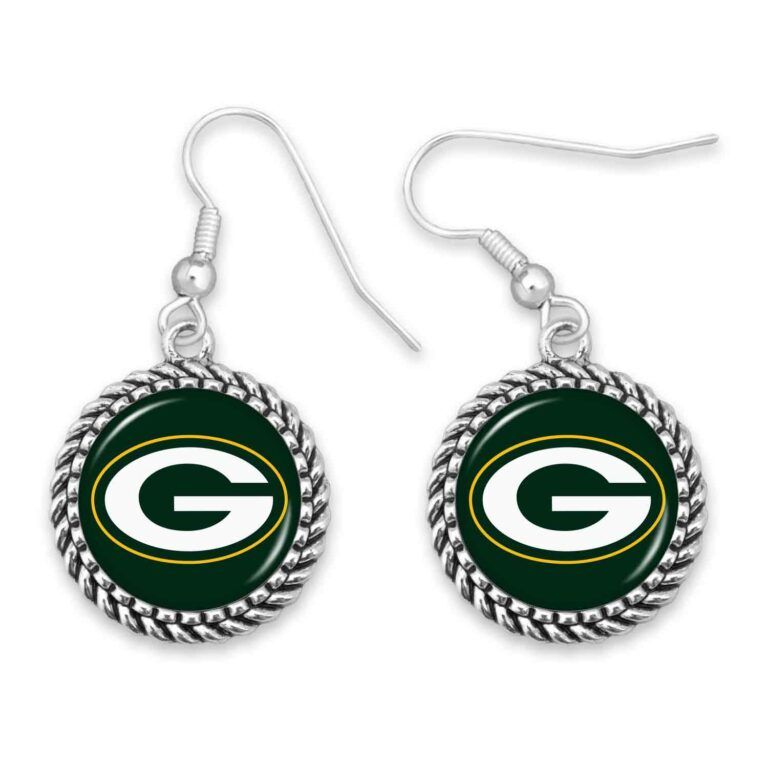 Olivia Earrings - Green Bay Packers