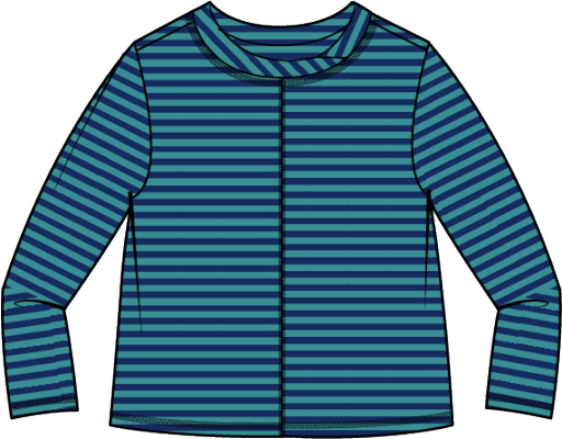 Verona Stripe Layover Tee