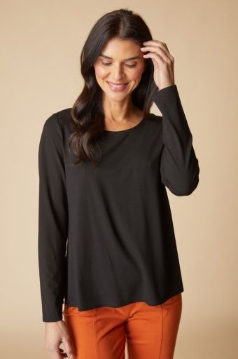 Core Travel Knit Solid Easy L/S Tee