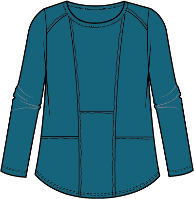 Cotton Pebble Shirttail Tunic
