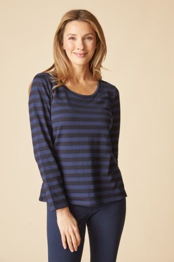 Shadow Stripe Long Sleeve Tee