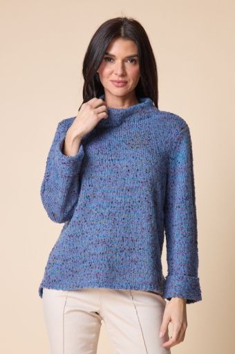 Confetti Funnel Neck Pullover, Colour: HARBOR, Size: XS
