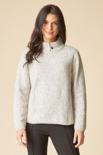 Speckle Knit Frost and Found Pullover, Size: Small