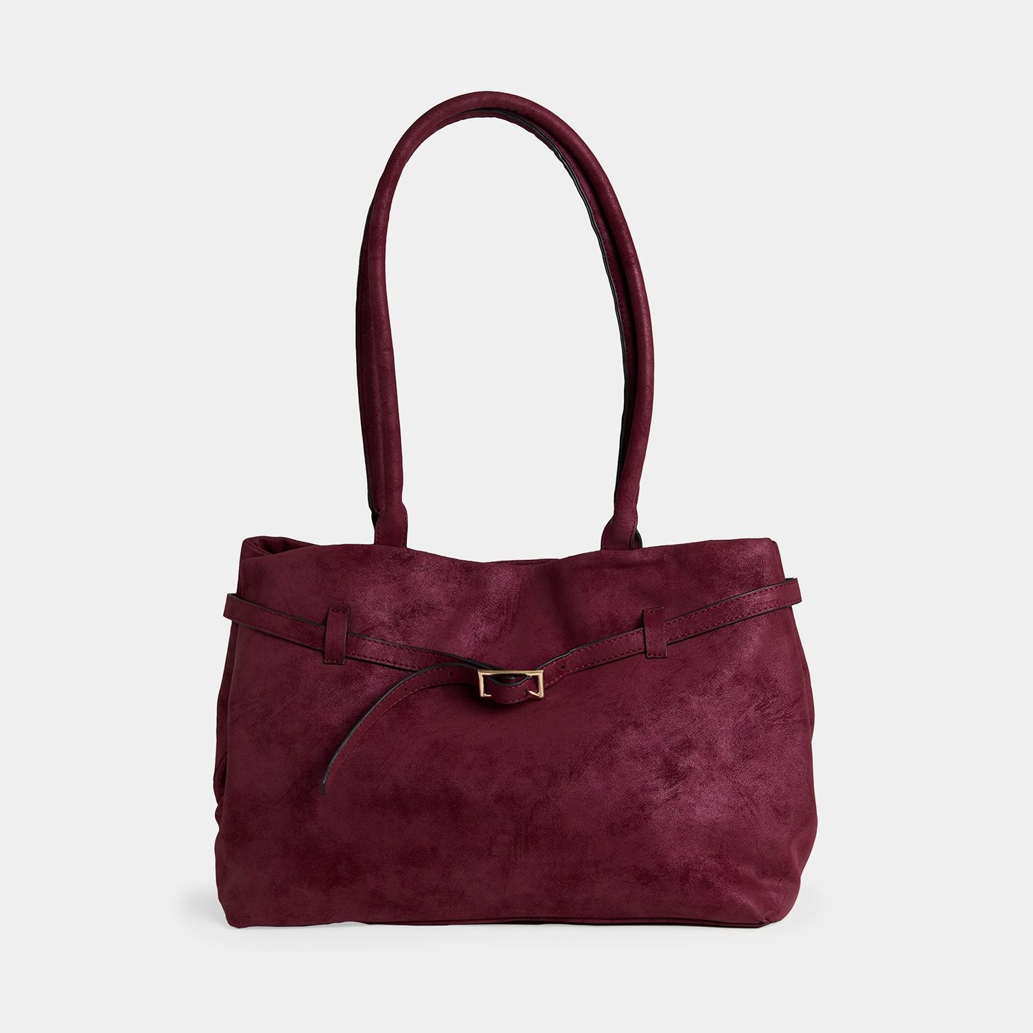 Herma Tote w/ Long Straps, Color: Wine