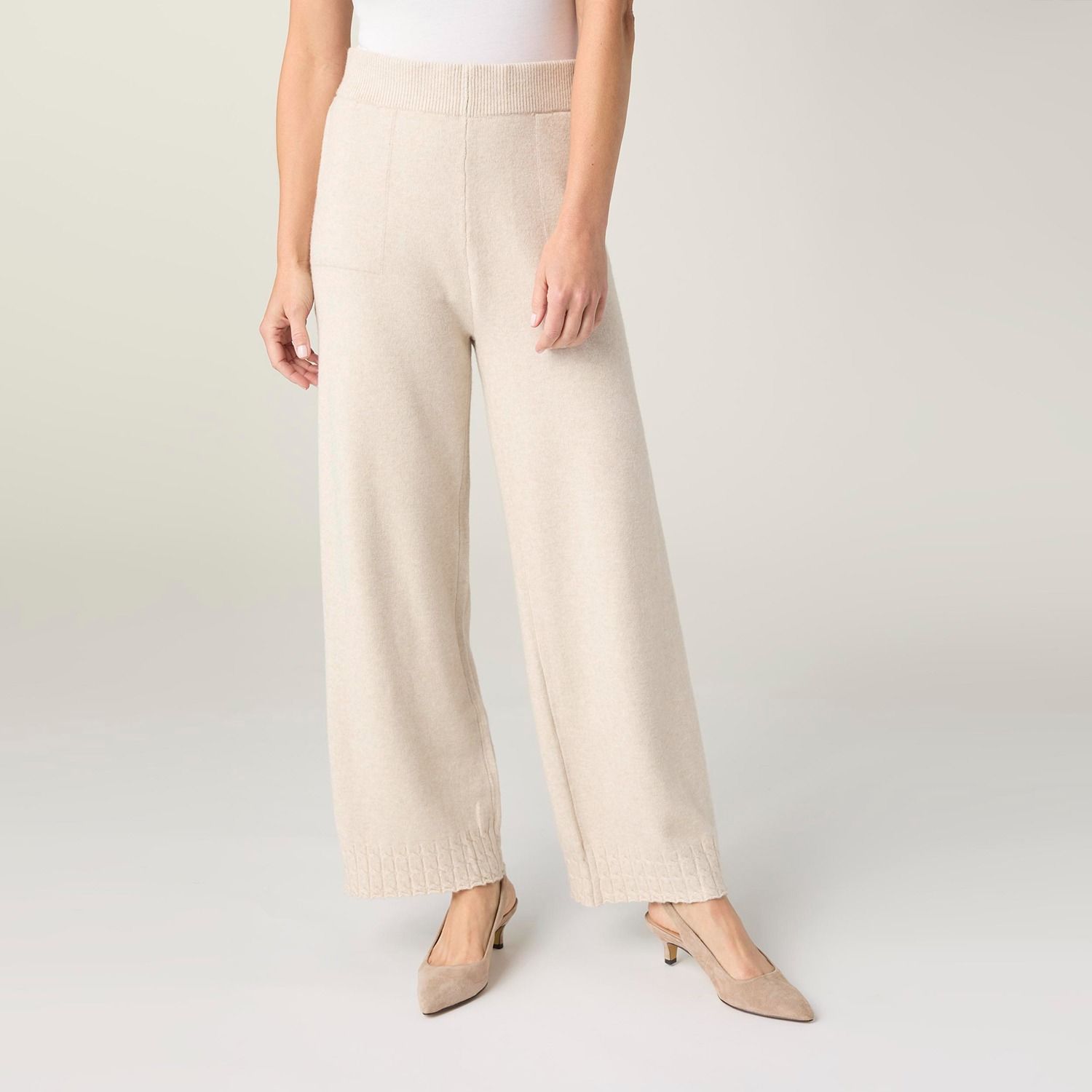 Heavenly-Luxe Cable Knit Detail Pant
