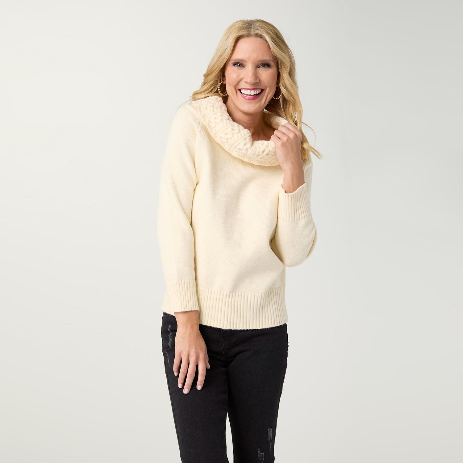 Sullana Boatneck Sweater, Color: Coconut Milk, Size: Small/Medium