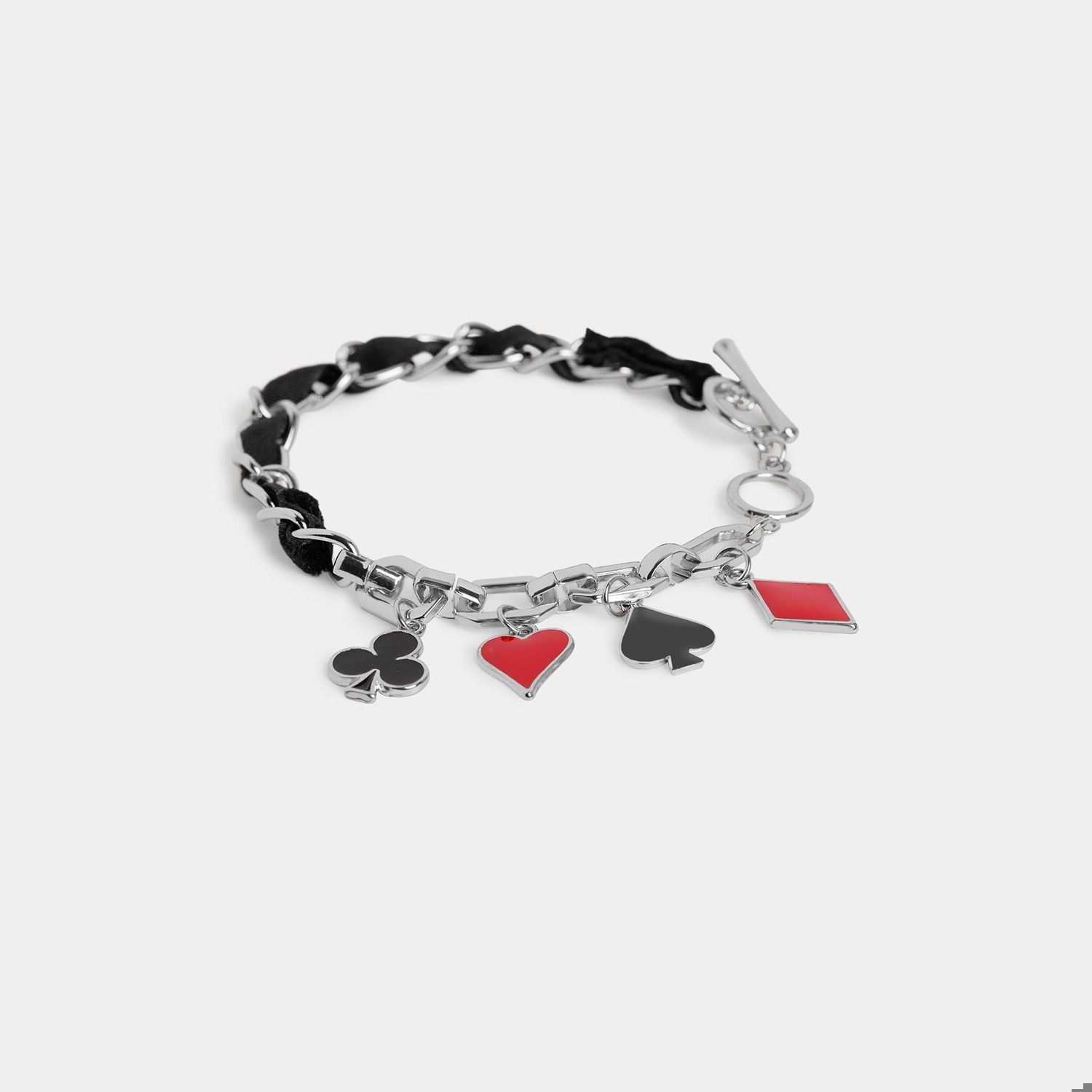 Whispers Royal Charm T-Bar Bracelet - Silver