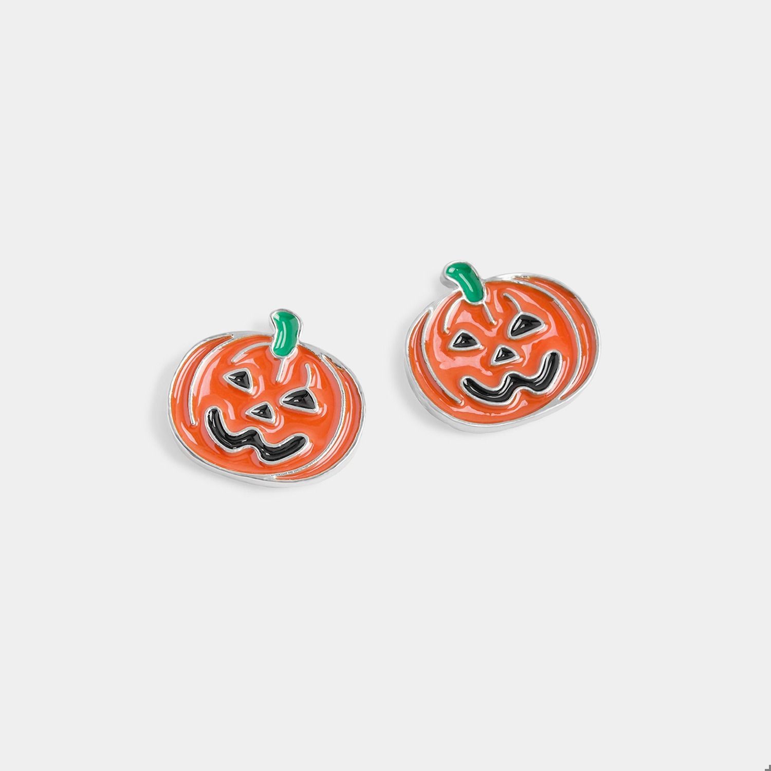 Whispers Jack-O-Lantern Studs - Orange