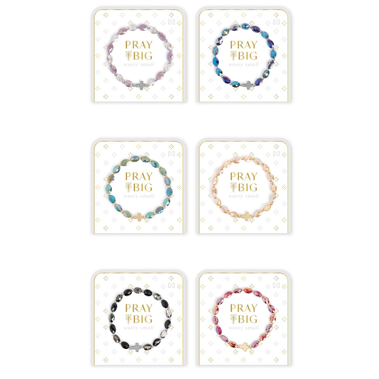 Pray Big, Worry Small Bracelet - 6 Styles - Sold Individually