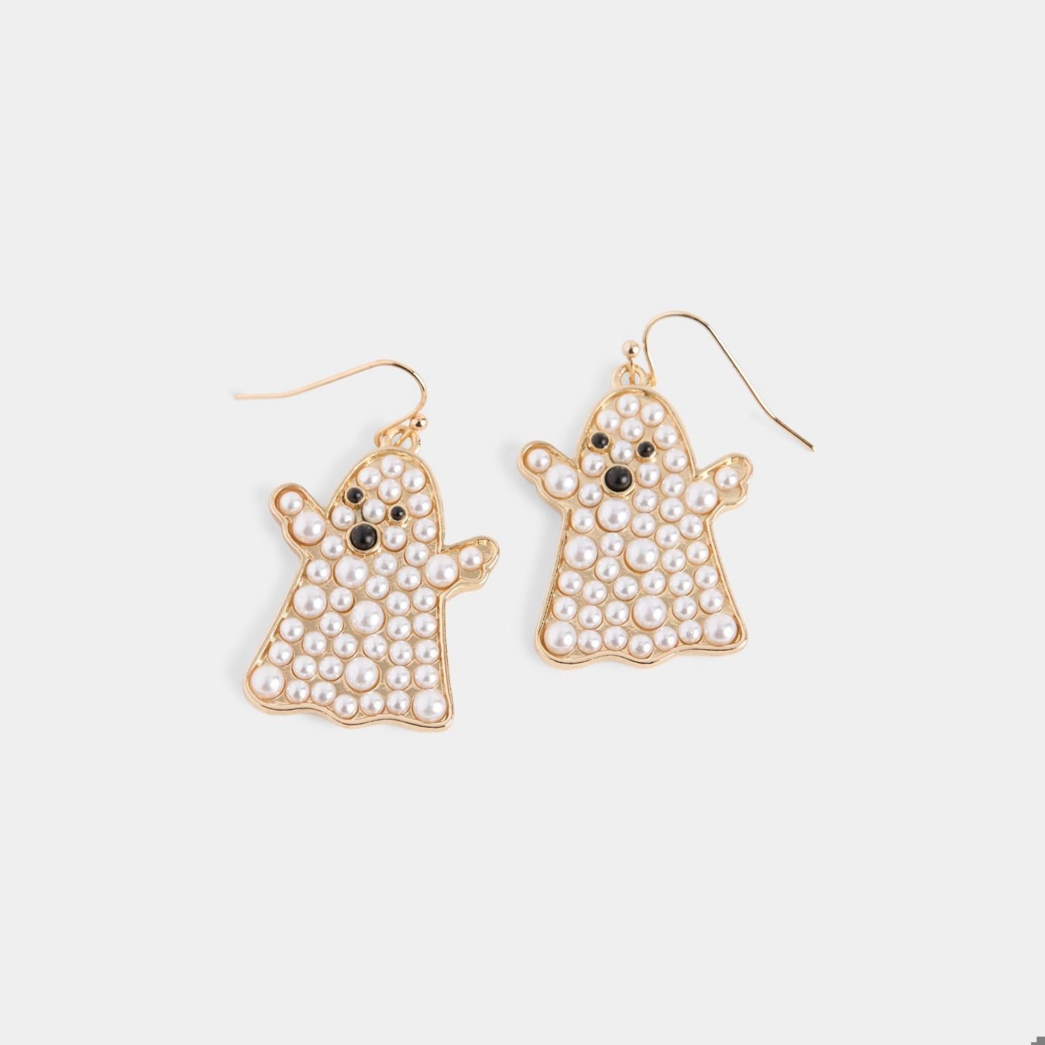 Fashionably Spooked Earrings - White