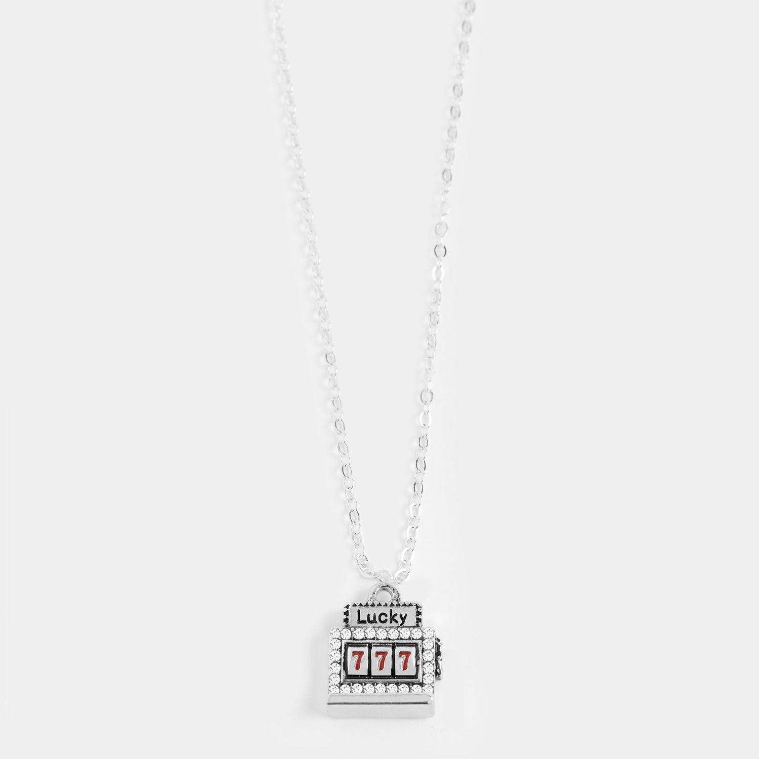 Whispers Lucky 7 Necklace - Silver