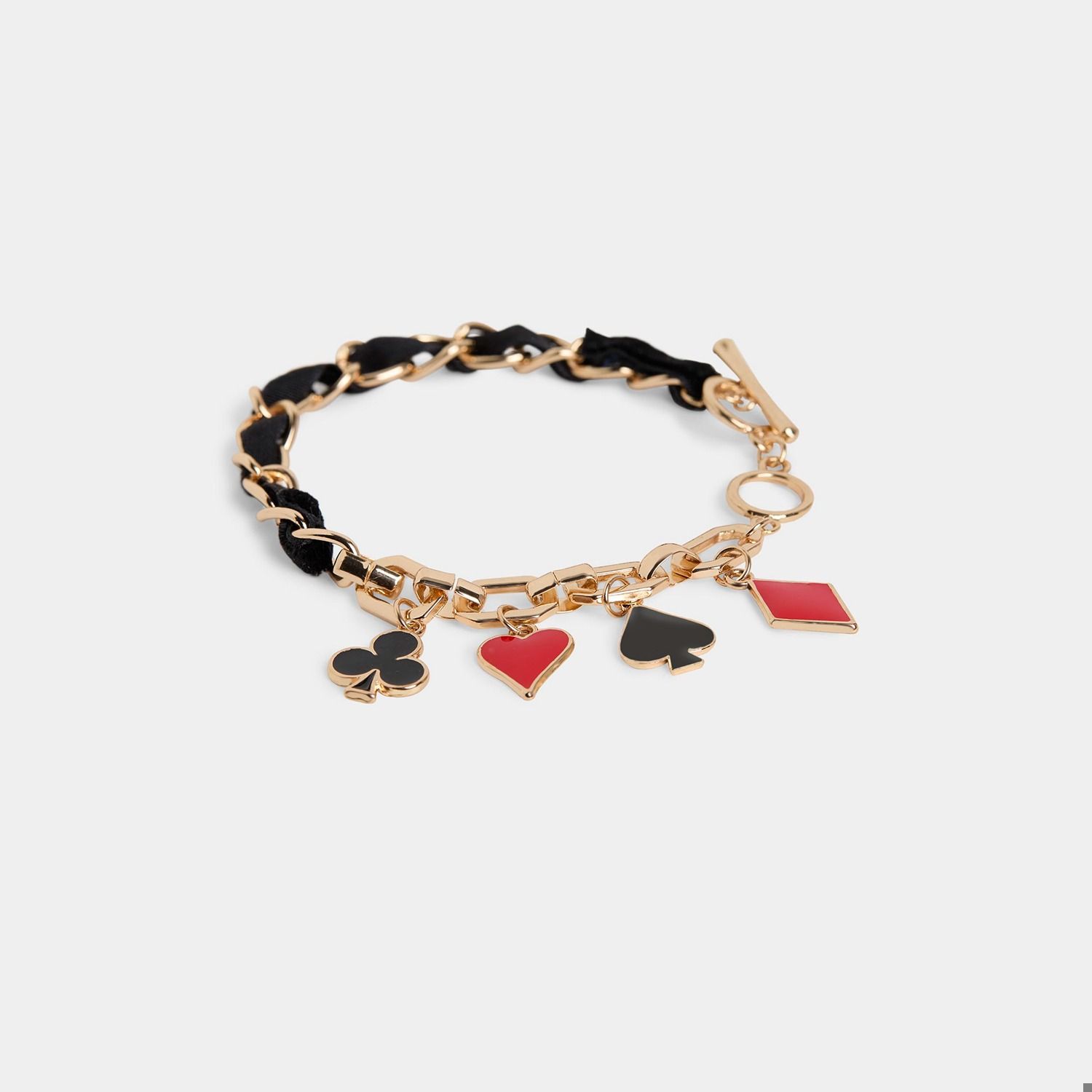 Whispers Royal Charm T-Bar Bracelet - Gold