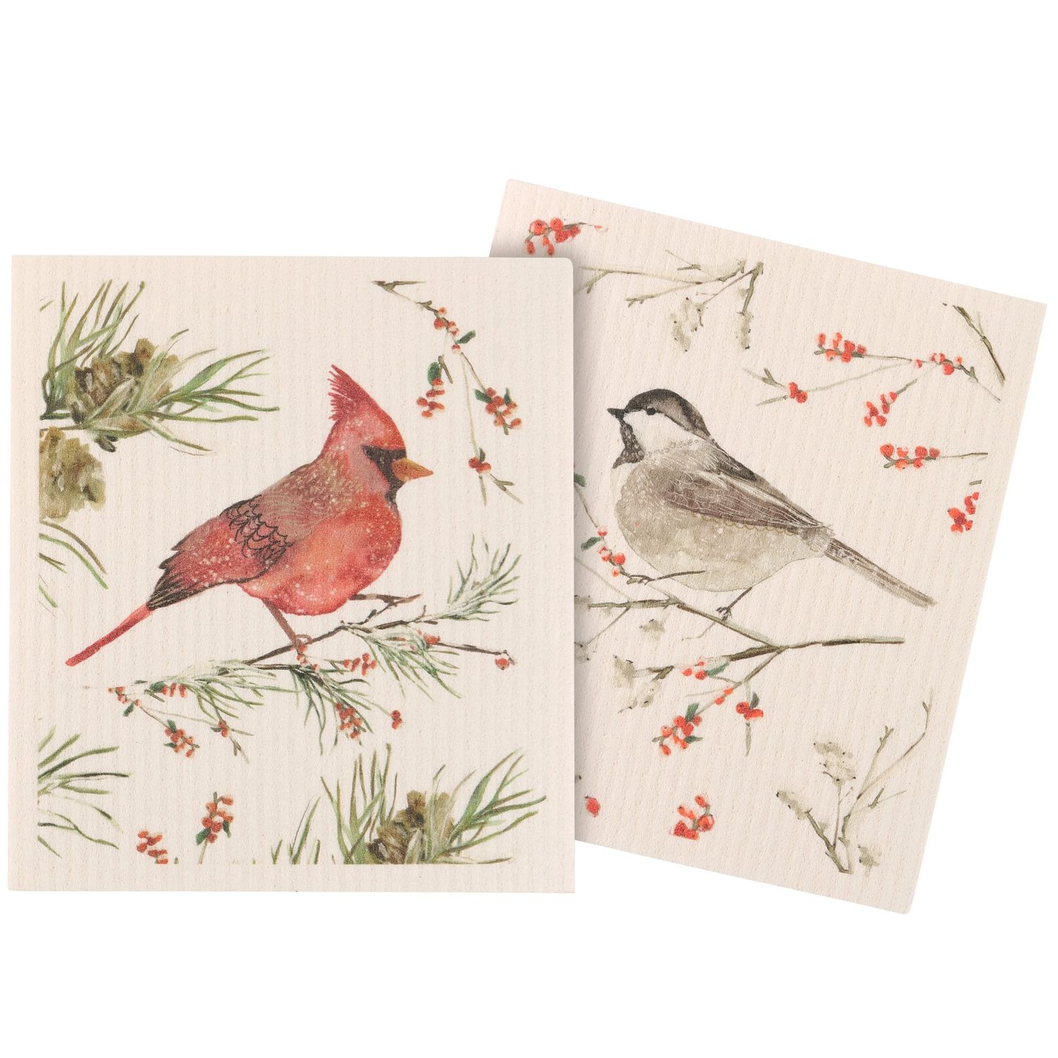 Swedish Cloths - Winter Birds - Set of 2