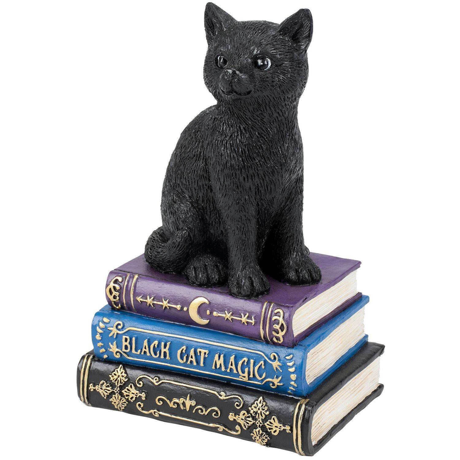 Black Cat On Spell Books - 8"