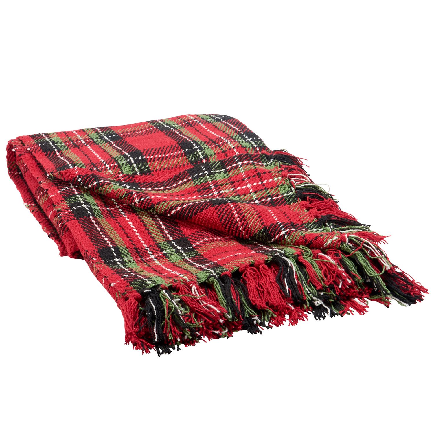 Throw Blanket -50" X 60" - Red Plaid