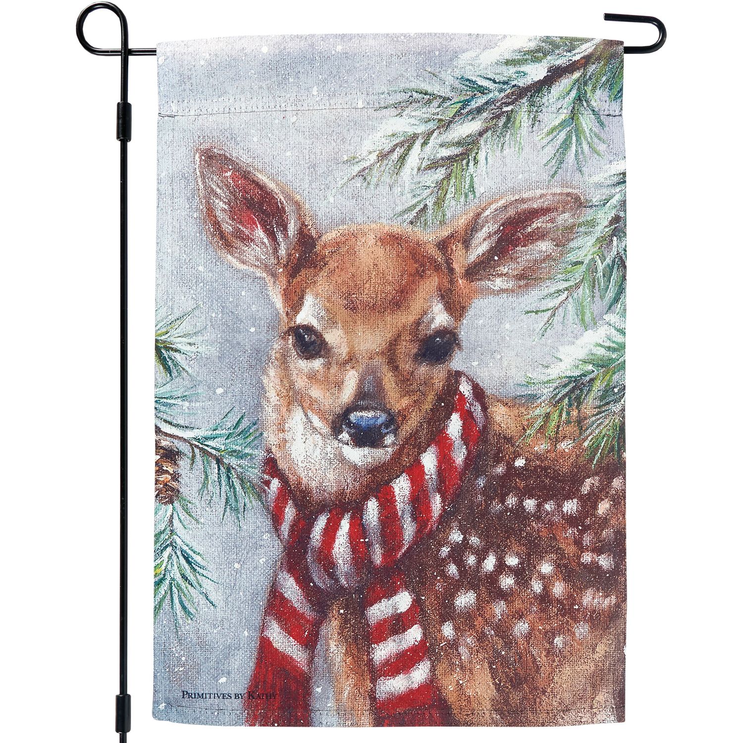 Garden Flag - Winter Deer