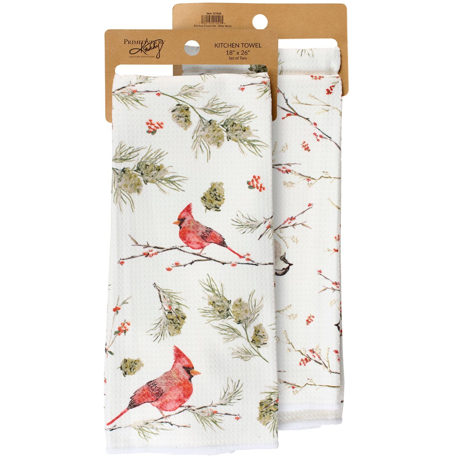 Kitchen Towels - Winter Birds - Set of 2