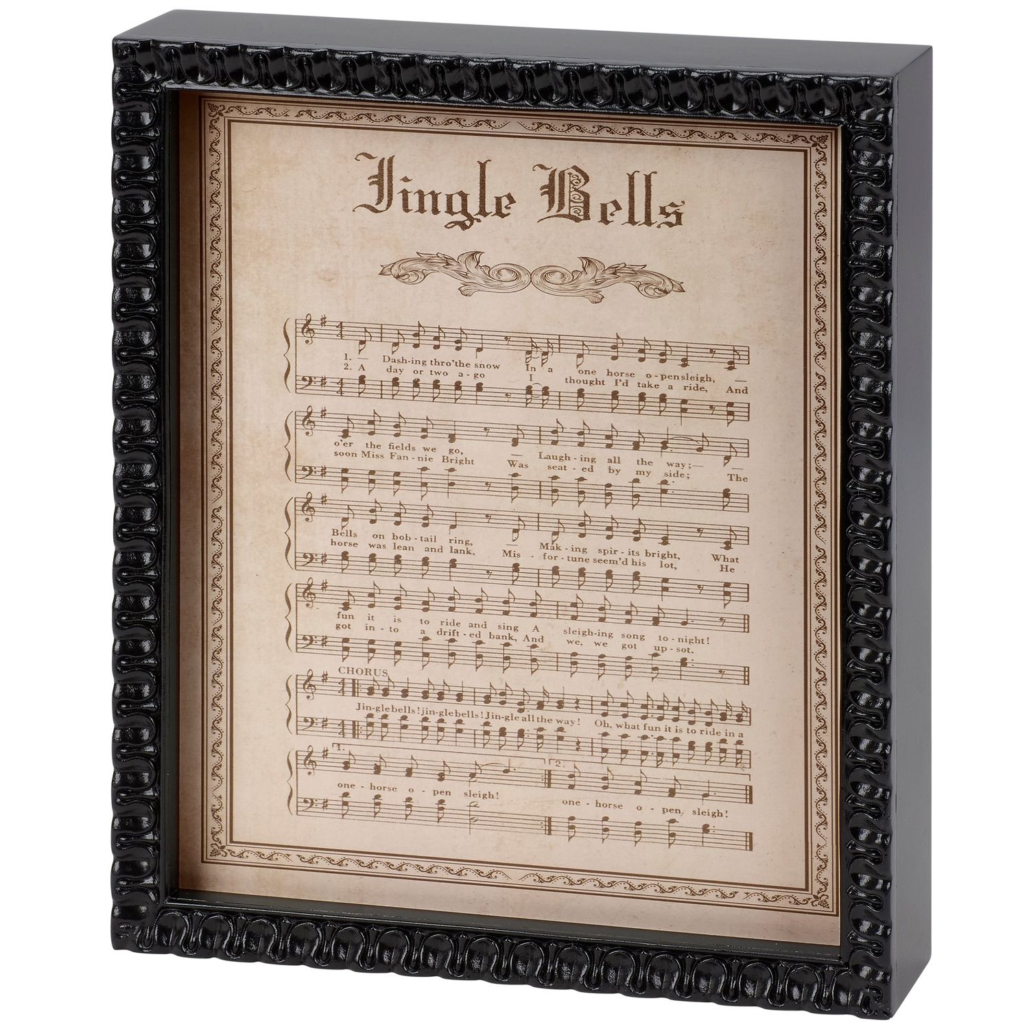Inset Box Sign - Jingle Bells - 10" X 12"