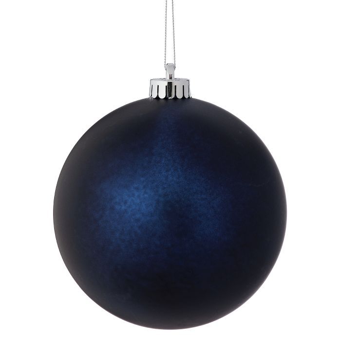 Matte Ball Ornament - 140mm - Set of 2, Color: Midnight Blue