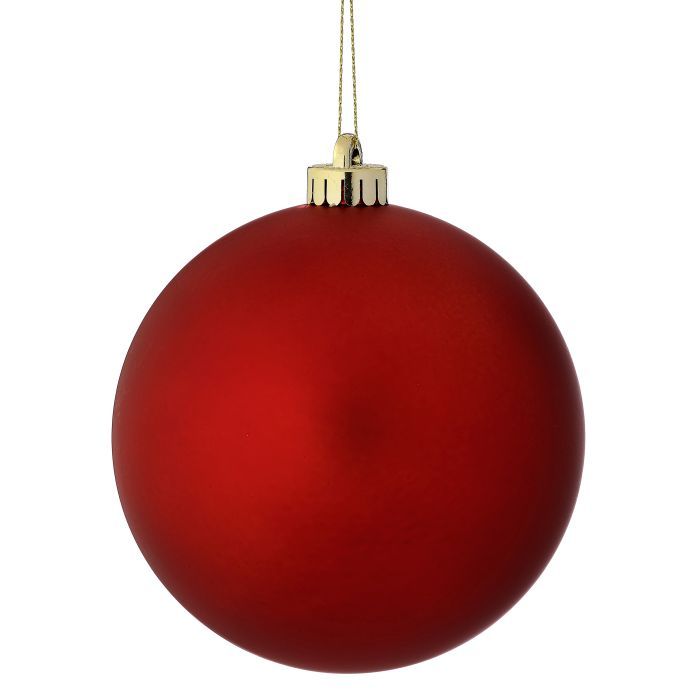 Matte Ball Ornament - 200mm, Color: Red