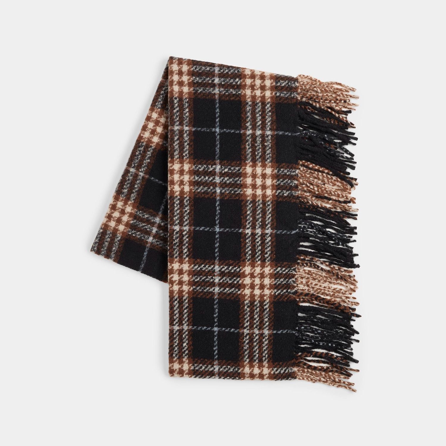Elysia Oblong Scarf, Color: Black