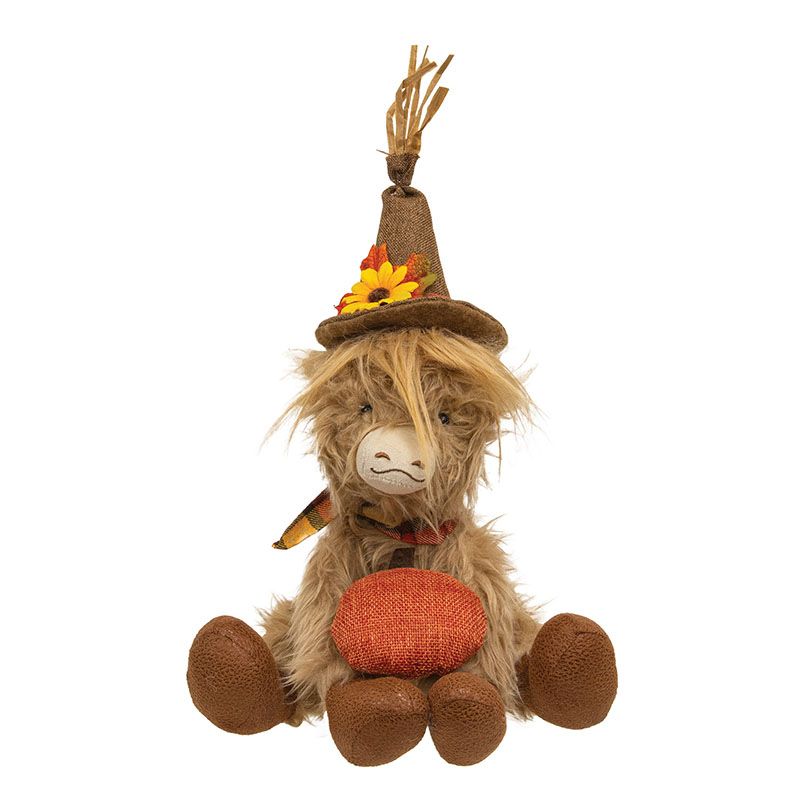 Small Autumn Highland Cow - 13"